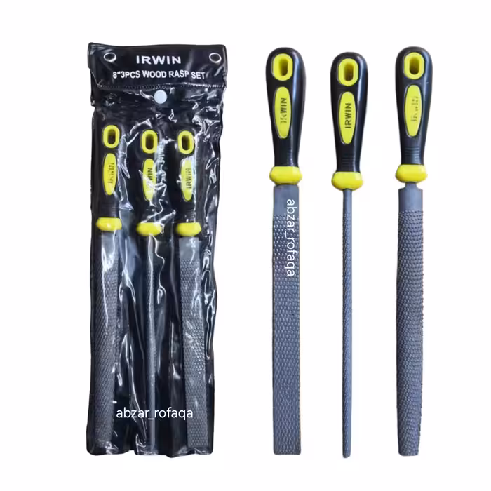 مجموعه سوهان 8 اینچ سه عددی چوب اروین