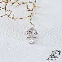 پیرسینگ گوش نقره 925 عیار طرح لنگر کد 11992