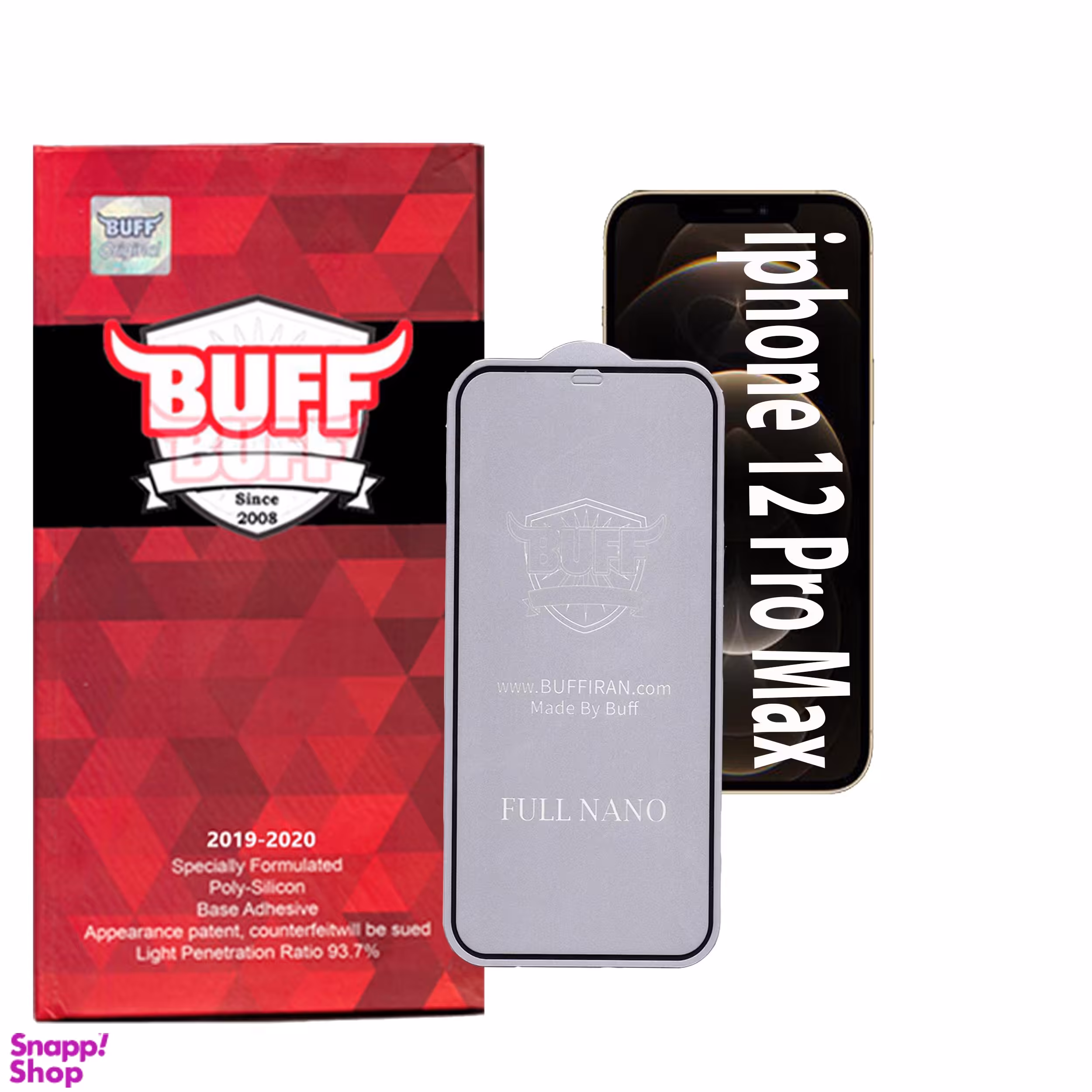 محافظ صفحه نمایش بوف مدل Nfx مناسب برای گوشی موبایل اپلIphone 12 Pro Max