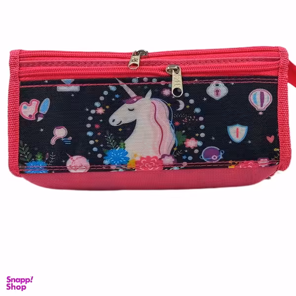 جامدادی 3 زیپ طرح تک شاخ کد 35003