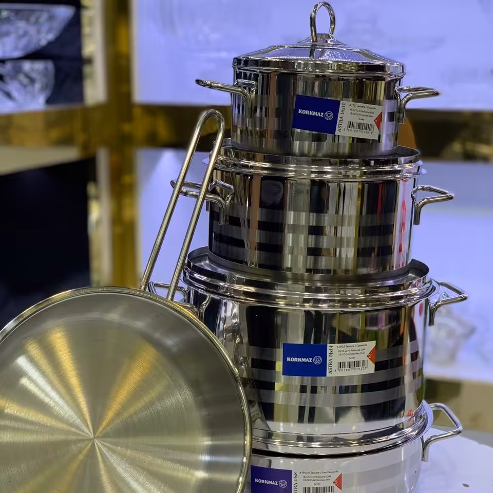 سرویس قابلمه استیل کرکماز ترکیه