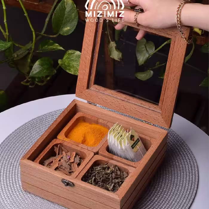 جعبه ادویه چهارتایی جدا شونده
