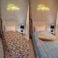 لحاف یک نفره طرح پترن جغد و ماه