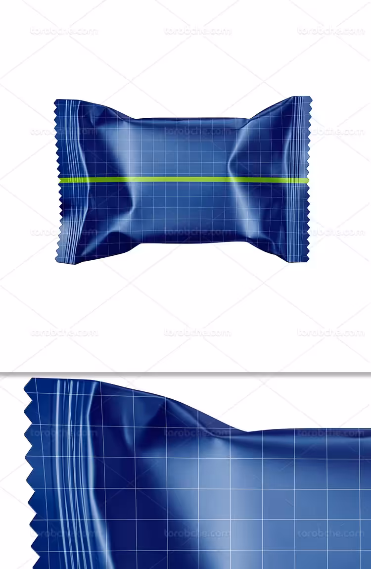 موکاپ بسته بندی شکلات کوچک | گرافیک با طعم تربچه