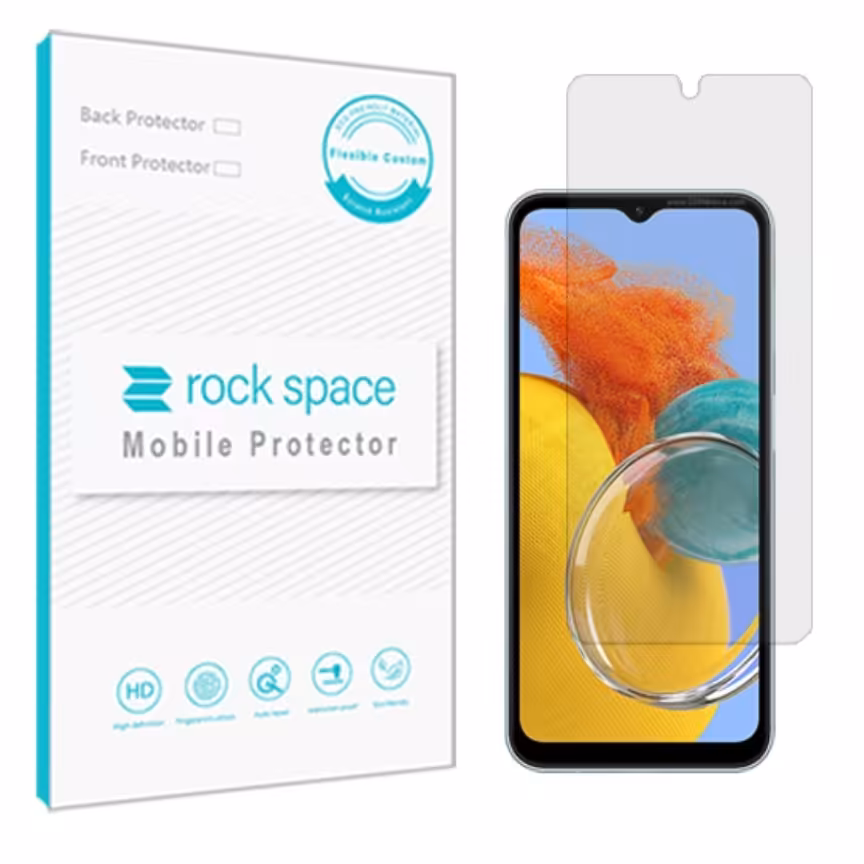 گلس نانو هیدروژل شفاف و ضد ضربه گوشی سامسونگ Galaxy M14 برند راک اسپیس 