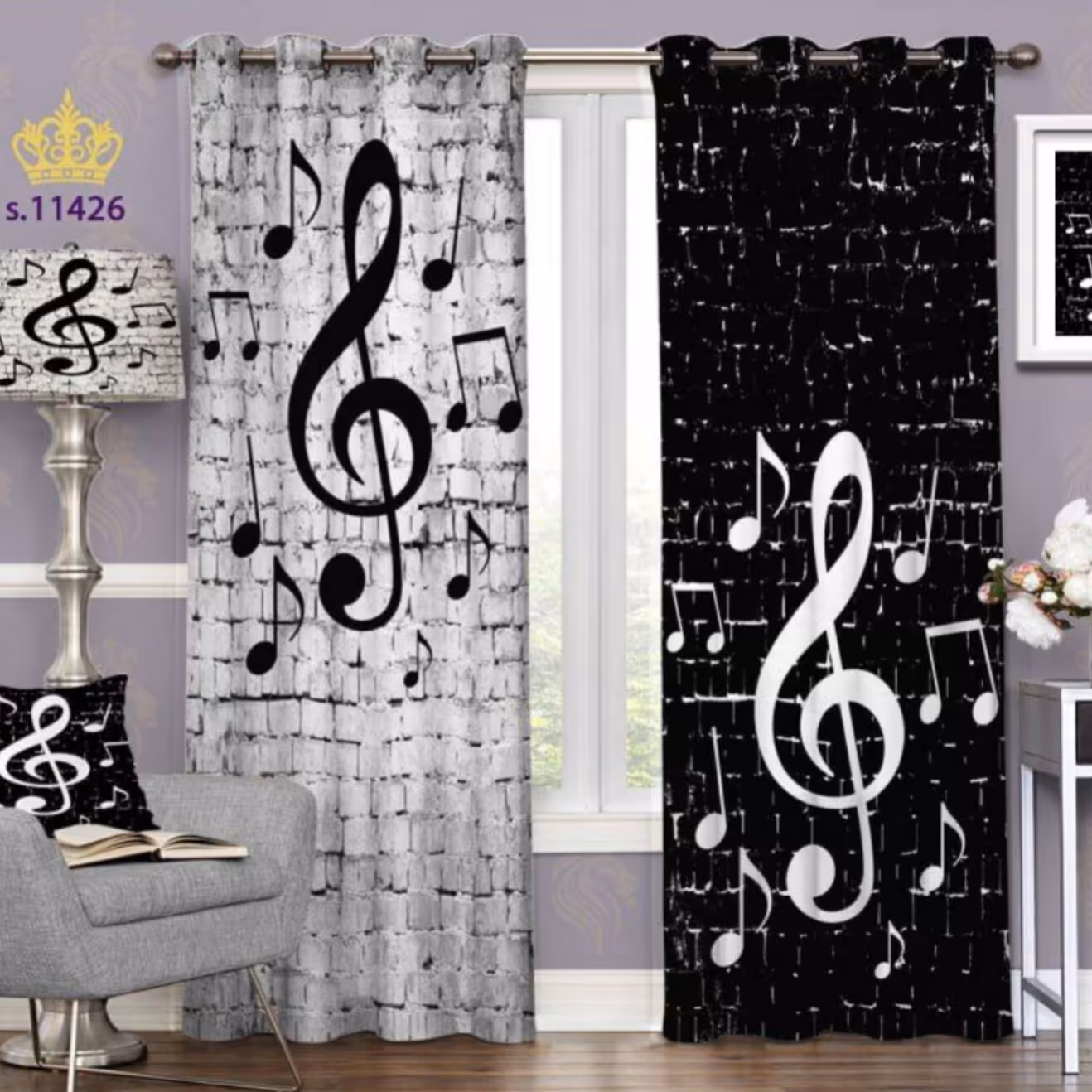 پرده چاپی و پانچی طرح اسپرت کد 11426