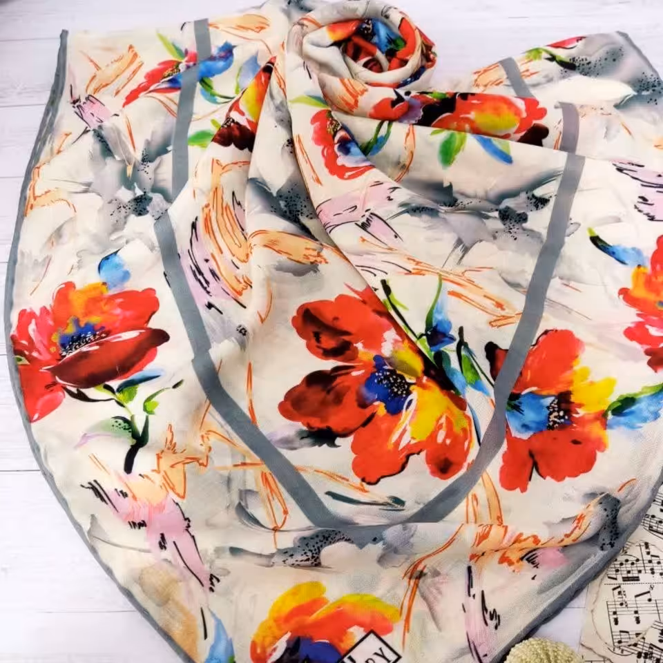 روسری گلدار