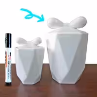 بانکه و جاحبوبات سرامیکی بزرگ طرح پاپیونی درجه 2