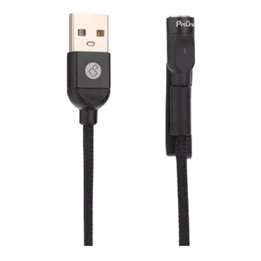 قیمت و خرید کابل تبدیل 1 متری USB به لایتنینگ/USB-C پرووان مدل PCC260 | یاس ارتباط