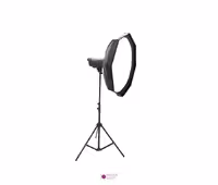 بیوتی دیش پرتابل S&amp;S 80cm Soft Light داخل نقره ای