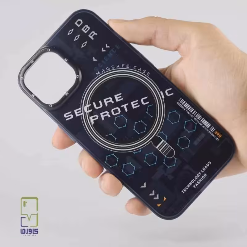 خرید کاور آیفون 15 پرو مکس |لایت سند سیلیکنی مشکی مگ سیف دار