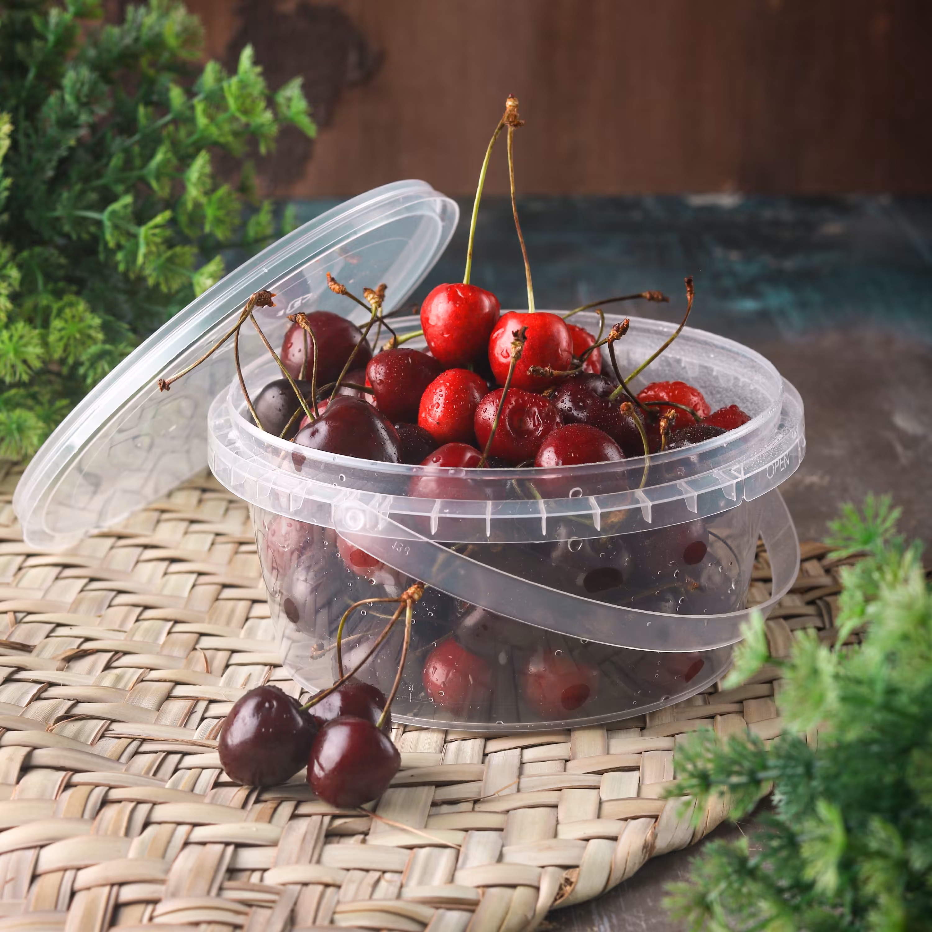 سطل شفاف 750 CC نگهدارنده فریزری و مایکروویوی 