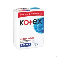 نوار بهداشتی کوتکس مدل Ultra طرح شبانه با بافت پنبه ای (16عددی)
