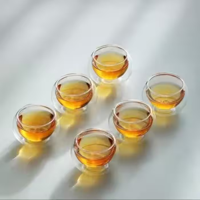 ست پیاله دوجداره طرح ساده
