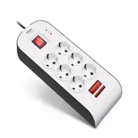 محافظ پارت شش راه ارت دار دیجیتال با کابل 5 متر کد 8796