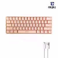 مینی کیبورد بی سیم مکانیکال جرتک مدل JK530 رنگ صورتی