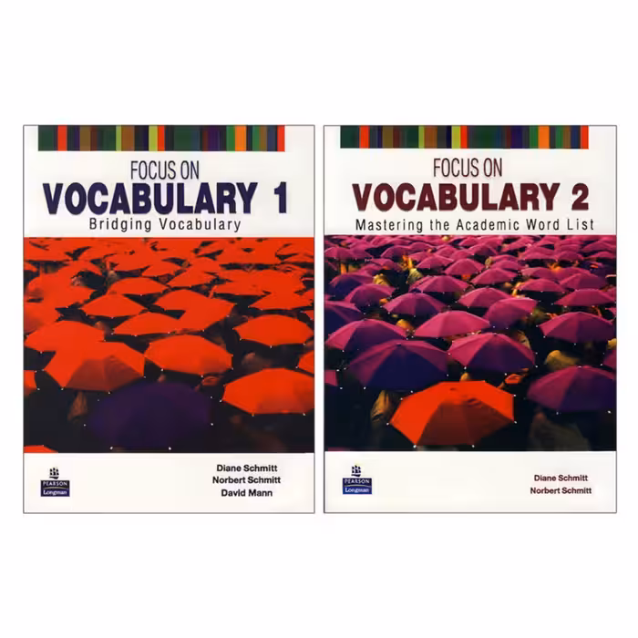  کتاب focus on vocabulary اثر Norbert Schmitt and Diane Schmitt انتشارات پیرسون لانگمن دوجلدی