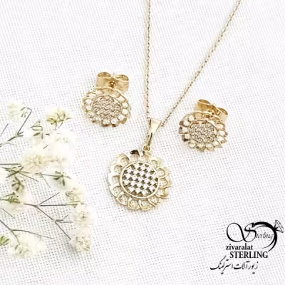 نیمست گل طرح طلا مارک ژوپینگ کد 15456