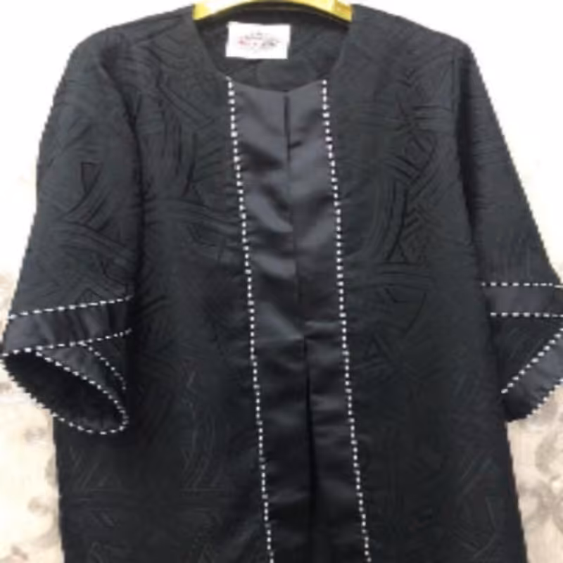 مانتو ژاکارد طرح دار سایز بزرگ (40-46)