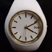 ساعت آیس ice سفید کد409 ضد آب سیلیکونی بند استیل ارسال رایگان