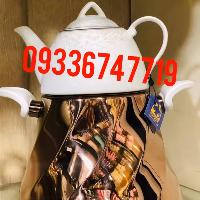 تولیدی کتری قوری هرمی طلایی رامیلا ساخت شرکت تولیدی کتری قوری استیل فراهانی  تولید کننده برتر کتری و قوری استیل در ایران