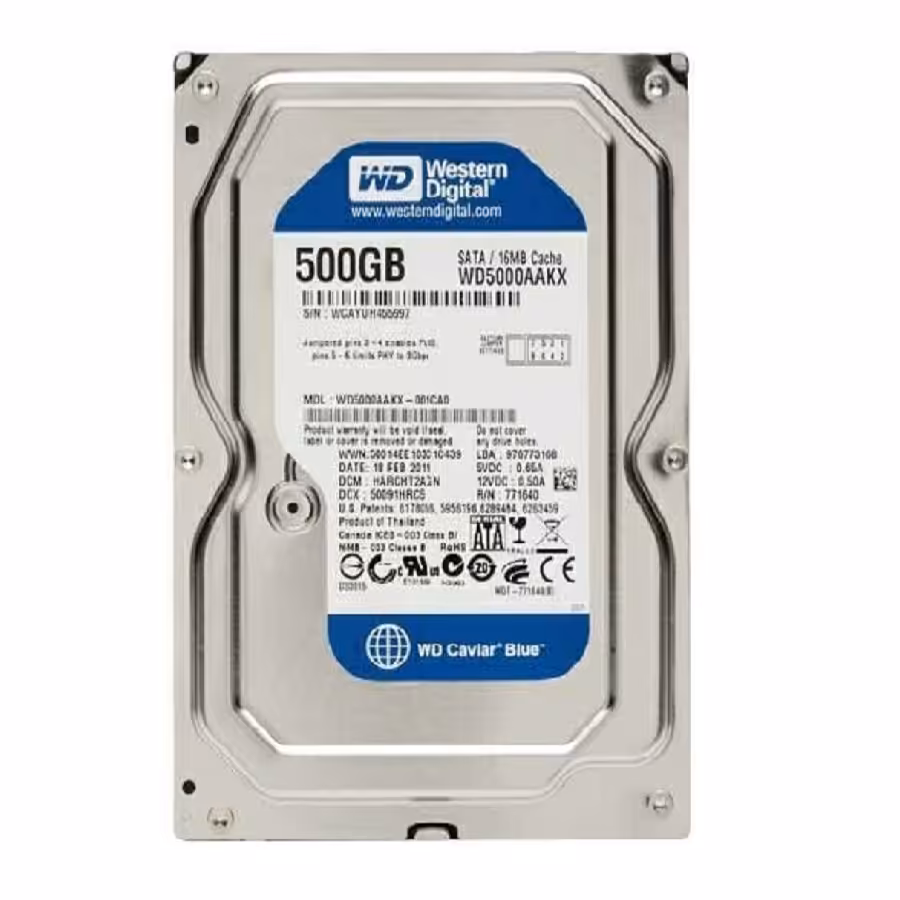 هارد اینترنال وسترن دیجیتال WD5000AAKX Blue با ظرفیت 500 گیگابایت