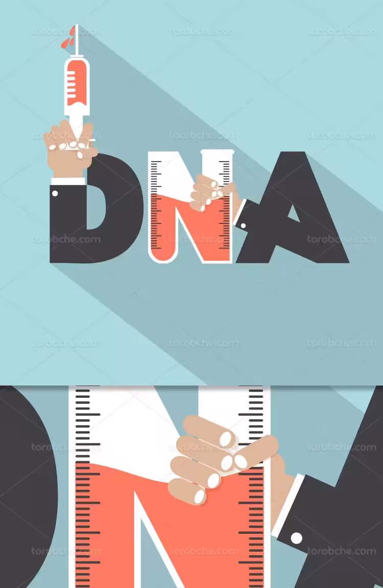وکتور لوگو DNA خلاقانه | گرافیک با طعم تربچه