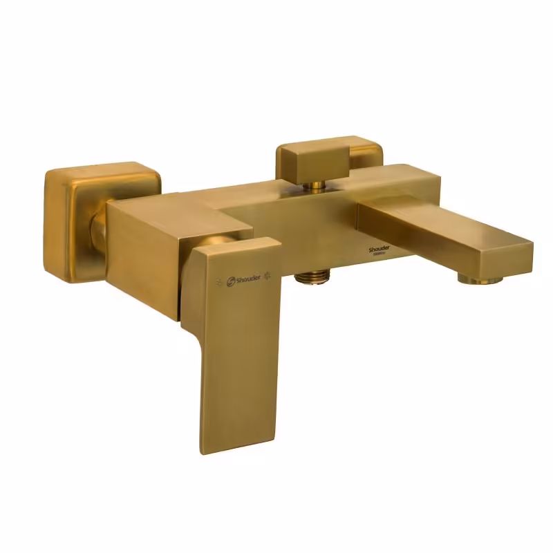 شیر حمام شودر مدل اروپا طلایی مات