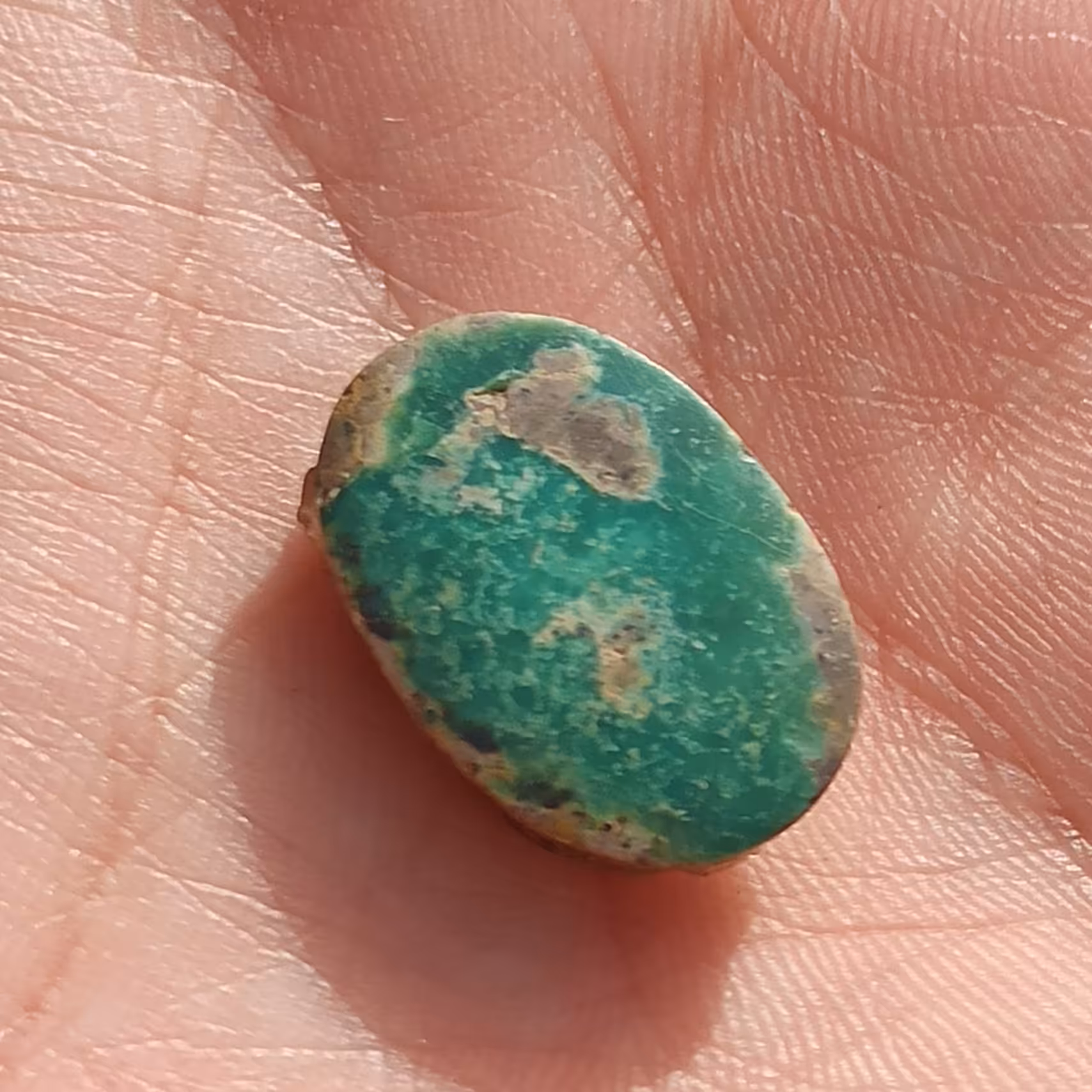 سنگ فیروزه سبز اصل نیشابوری زیبا