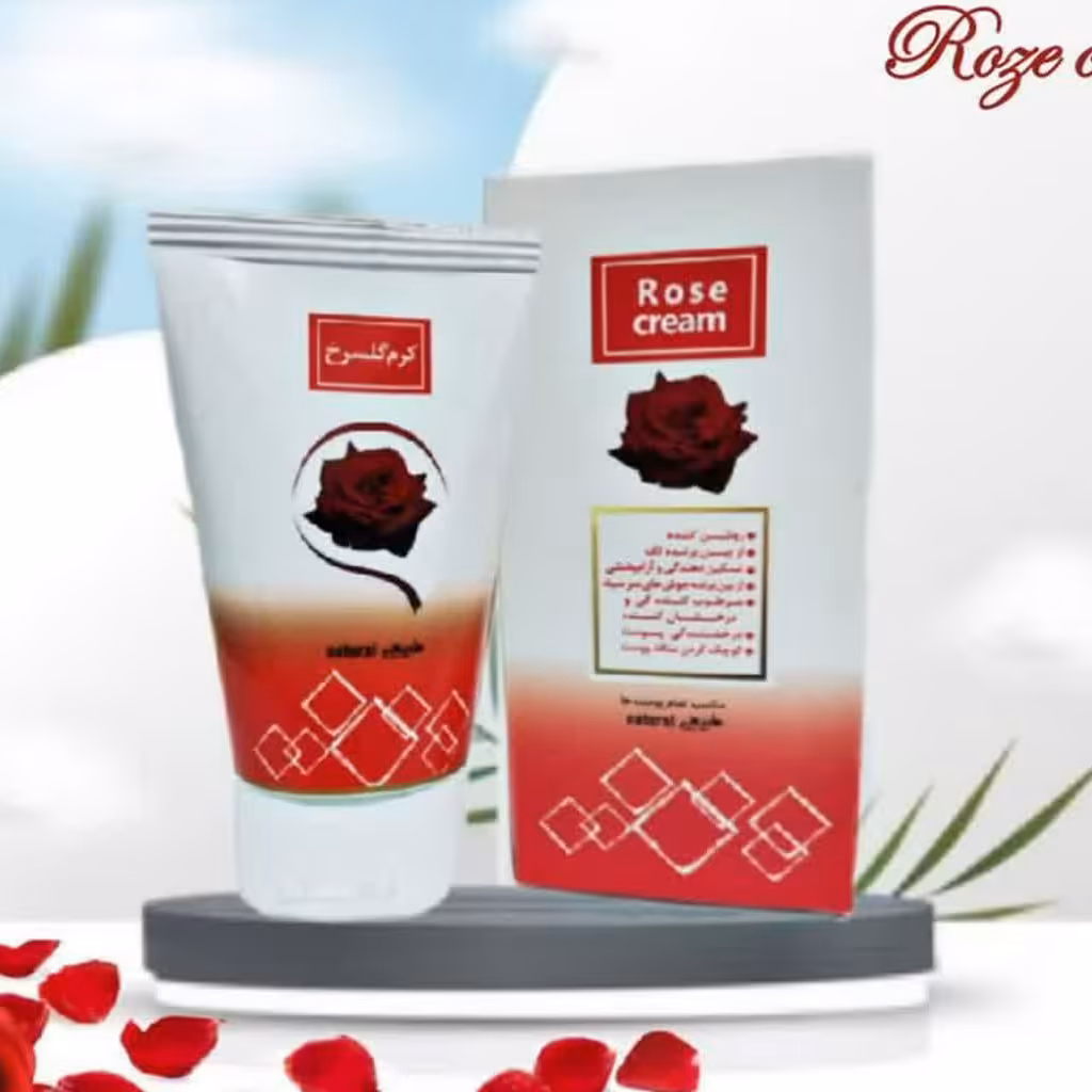 کرم گل سرخ رطوبت رسان پوست خشک