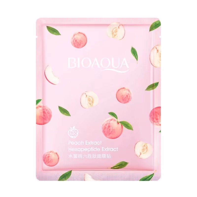 ماسک ورقه ای صورت هلو بیواکوا bioaqua