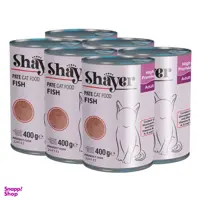 کنسرو غذای گربه شایر مدل Sh3126 وزن 400 گرم مجموعه 6 عددی