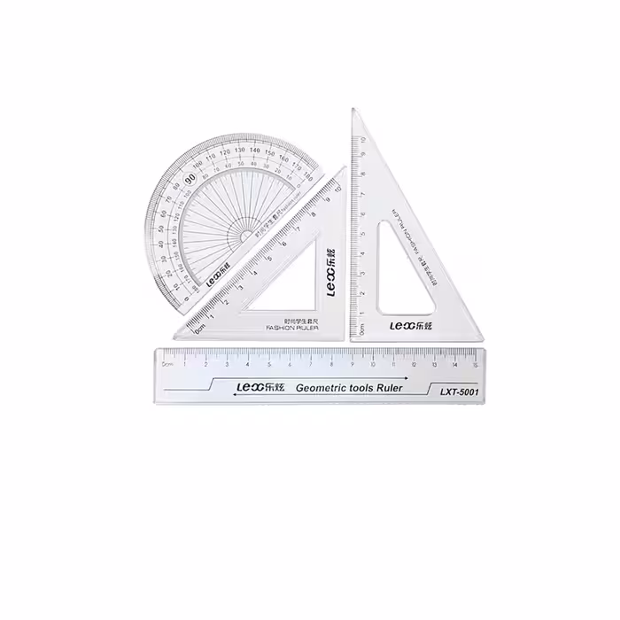 ست خط کش لئو مدل LXT مجموعه 4 عددی