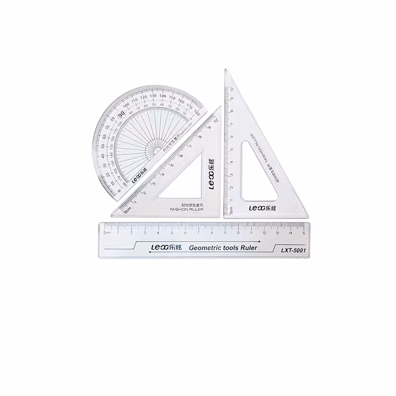 ست خط کش لئو مدل LXT مجموعه 4 عددی