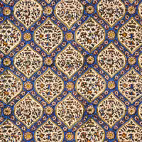 رومیزی قلمکار گرد قطر 150 طرح گنبدی