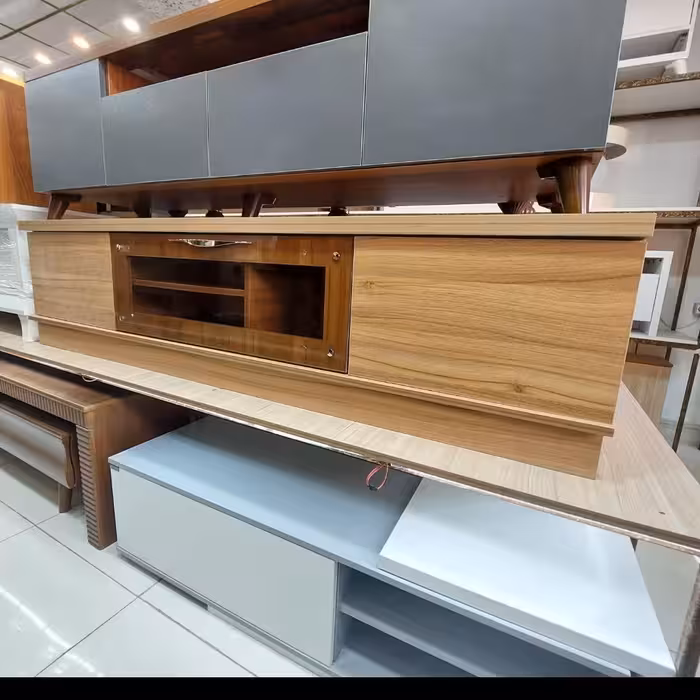 میزتلویزیون درسا طول 180 تمام ام دی اف ملامینه ضد سایش ضد آب و ضد لک ارسال با باربری پس کرایه هزینه ارسال به عهده مشتری