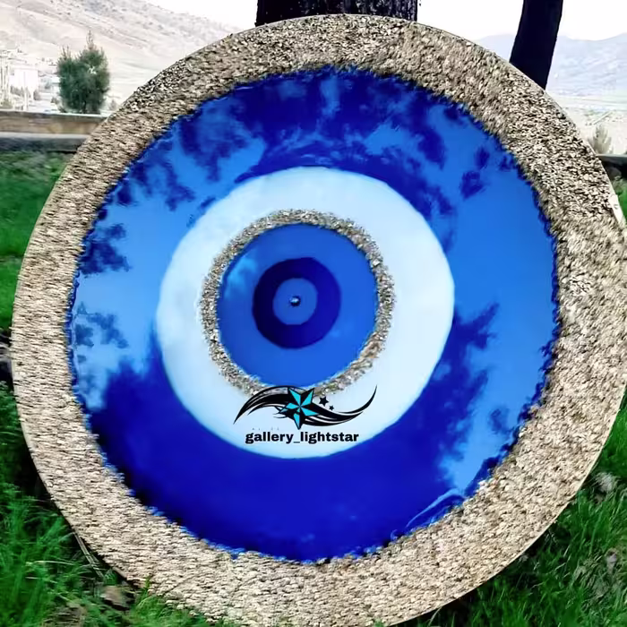 تابلو رزینی چشمنظر دیواری قطر 50 ارسال رایگان