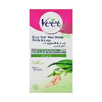 نوار وکس موبر بدن مرطوب کننده پوست خشک رایحه چای سبز 20 عدد ویت - veet