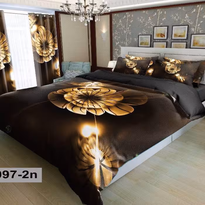 سرویس روتختی 2 نفره تنسل چاپی برندترک لند(Turk Land) z 97