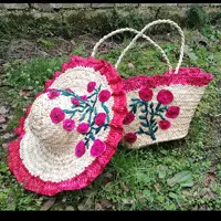 کلاه وزنبیل حصیری (پس کرایه)