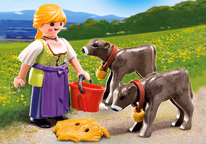 ساختني پلي موبيل مدل country woman with calves pm 4778