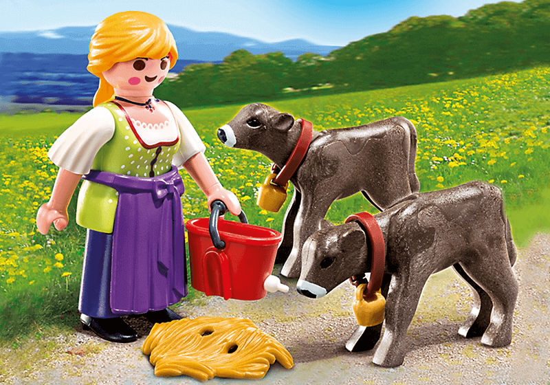 ساختني پلي موبيل مدل country woman with calves pm 4778