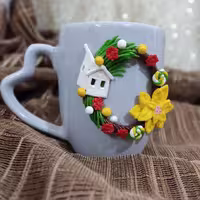 ماگ عروسکی خانه سپید