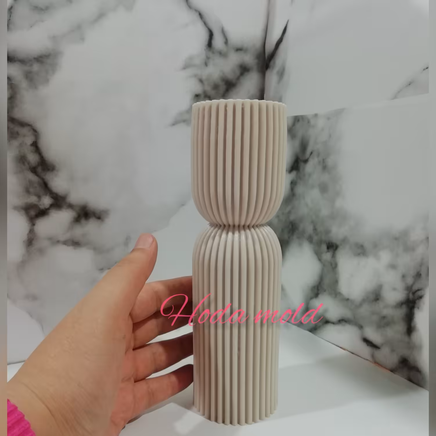 قالب سیلیکونی (مولد)  استوانه شیاردار 19 سانتی مدرن