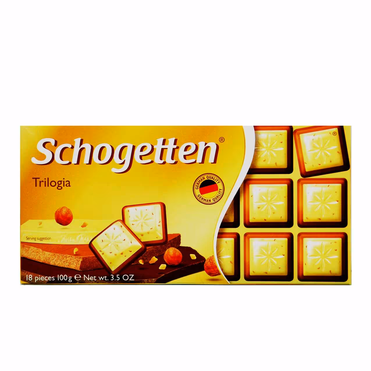 شکلات شیر و فندق 100 گرم شوگوتن - schogetten