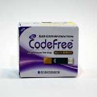 نوار تست قند خون 50عددی کدفری  codefree