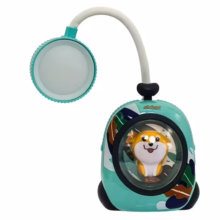 چراغ مطالعه رومیزی XJD06 سبزابی طرح روباه