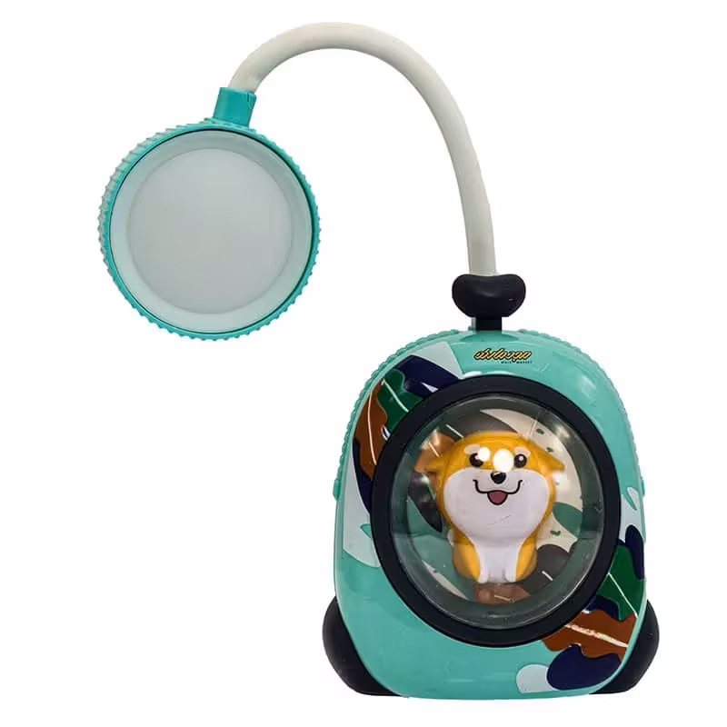 چراغ مطالعه رومیزی XJD06 سبزابی طرح روباه