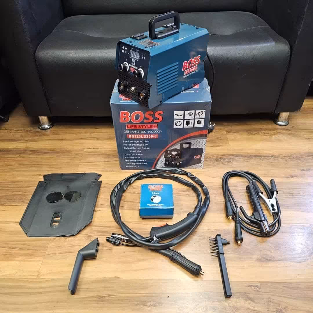  دستگاه جوشکاری حرفه ای Co2 با 225 آمپر   برند باس مدل MIG-MMA-225