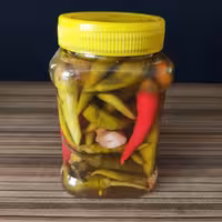 ترشی فلفل سبز تند(650)